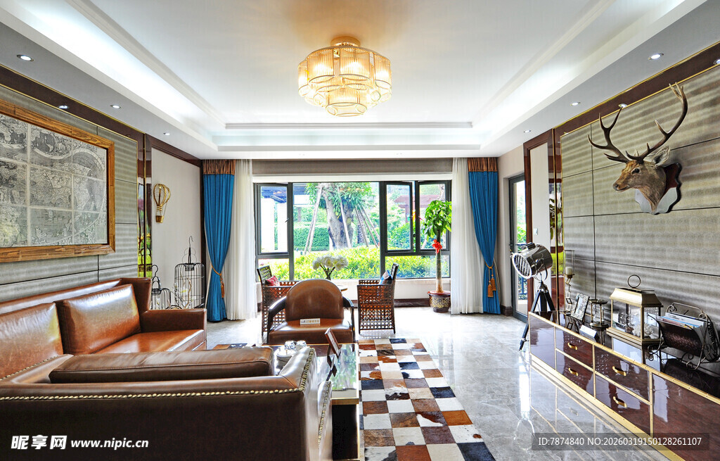 现代简约风豪华客厅展示