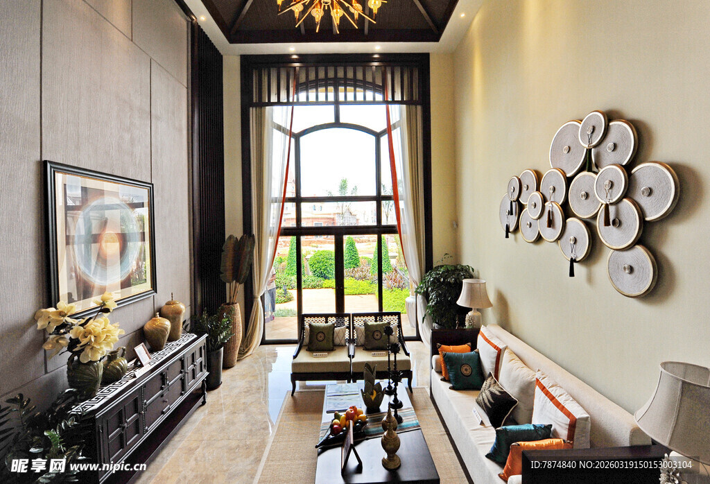 现代简约风客厅室内景致