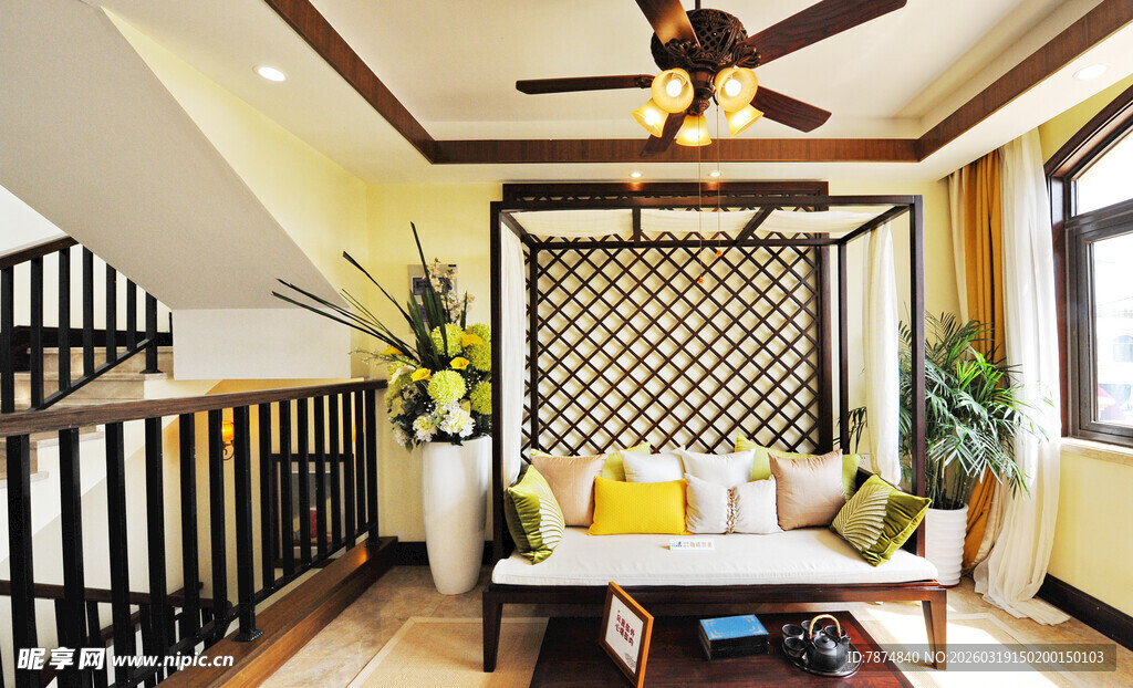 中式风格客厅温馨场景