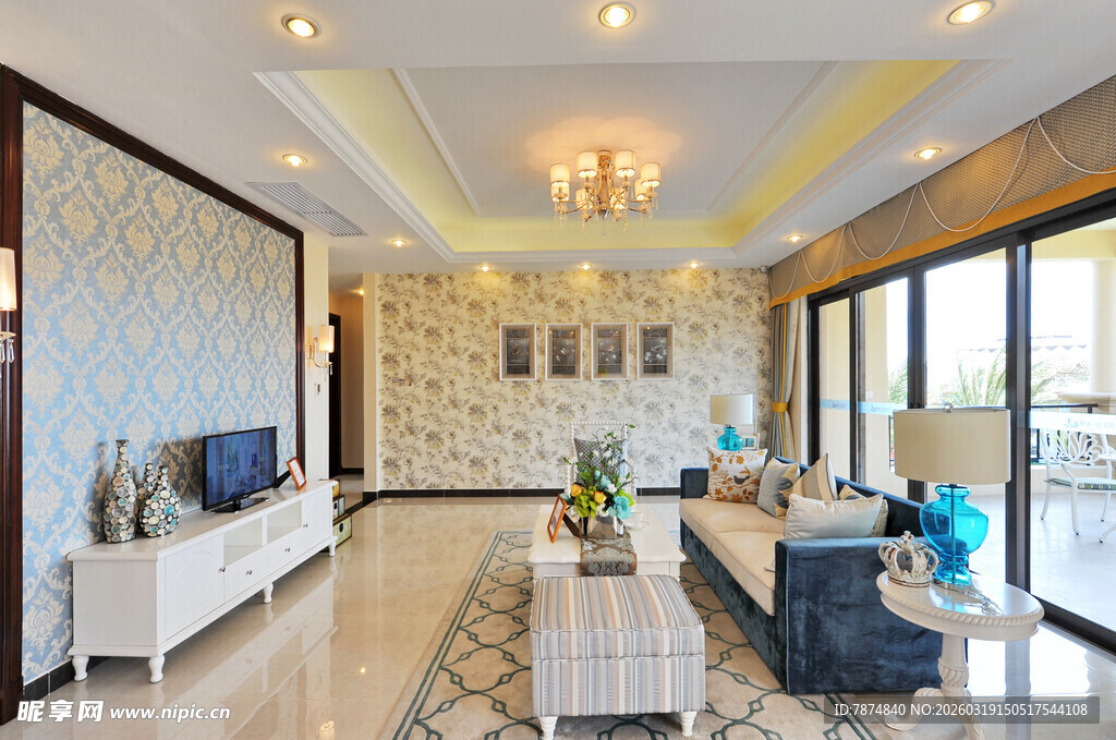 现代豪华客厅室内设计