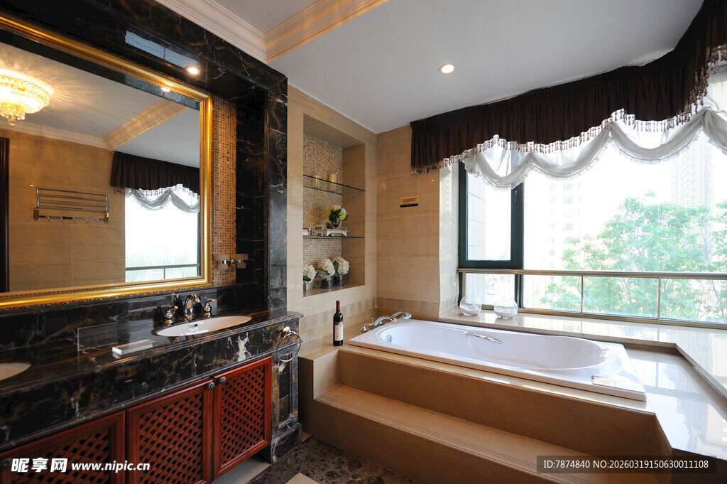 豪华浴室 尽显优雅格调