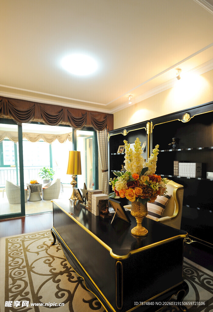 豪华精致的室内装饰场景