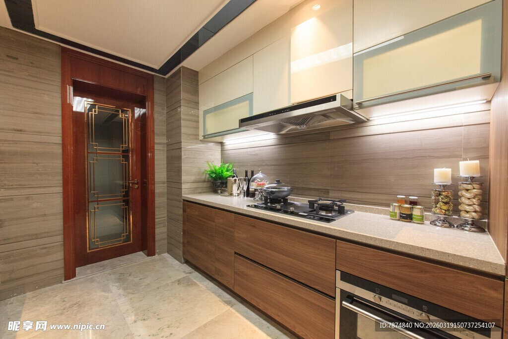 现代简约风格开放式厨房