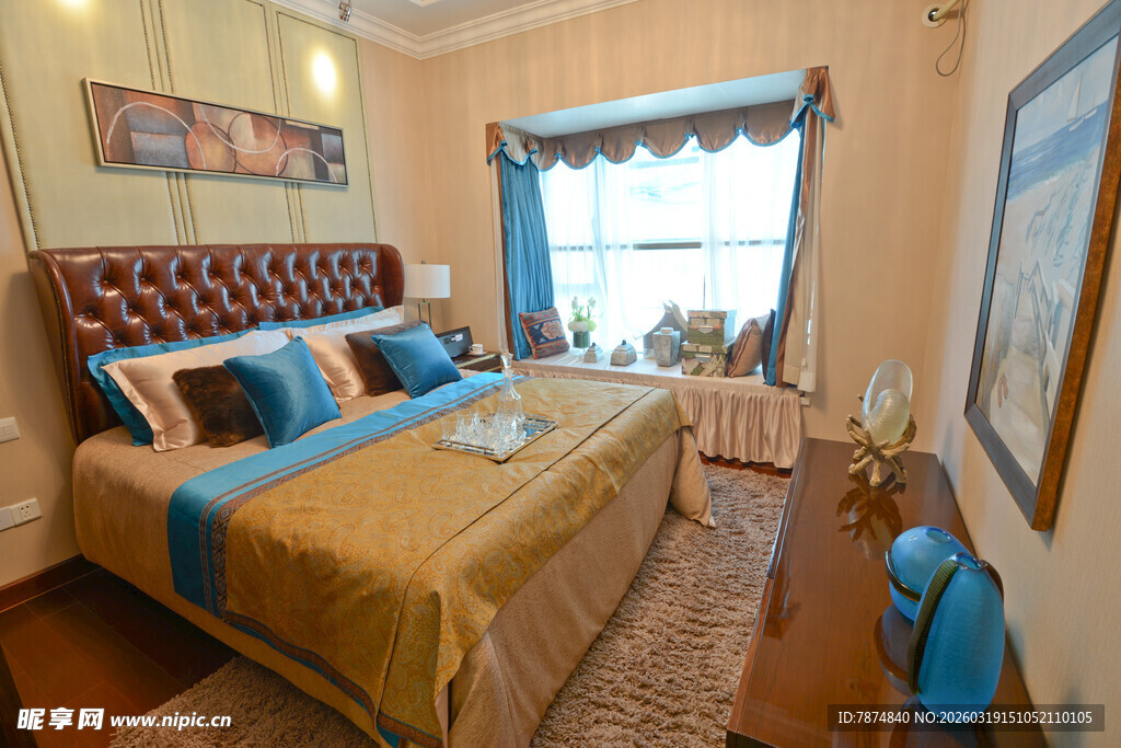 温馨典雅卧室室内场景