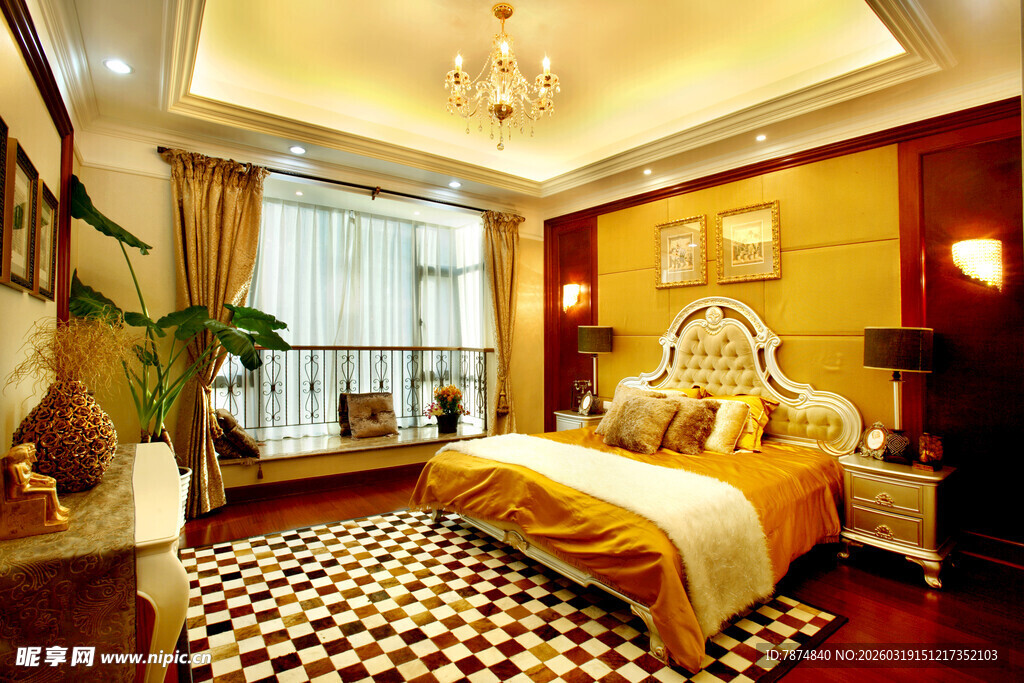 豪华卧室尽显高雅格调