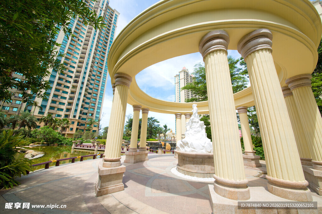 欧式园林凉亭景观