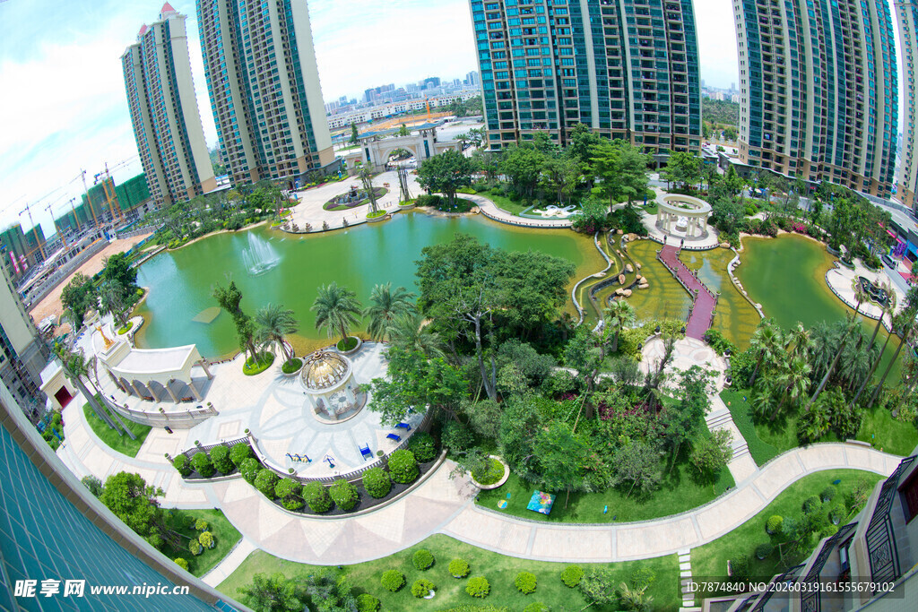 城市中的美丽生态公园