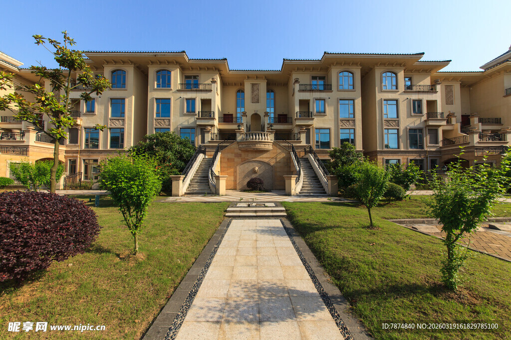 豪华别墅庭院景观