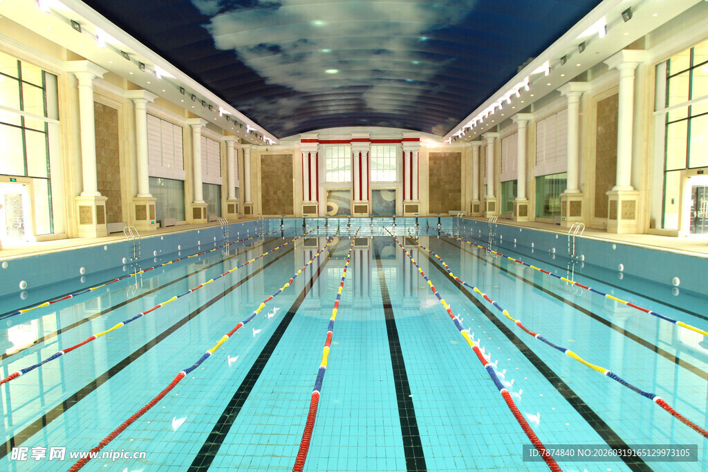 室内豪华泳池景观
