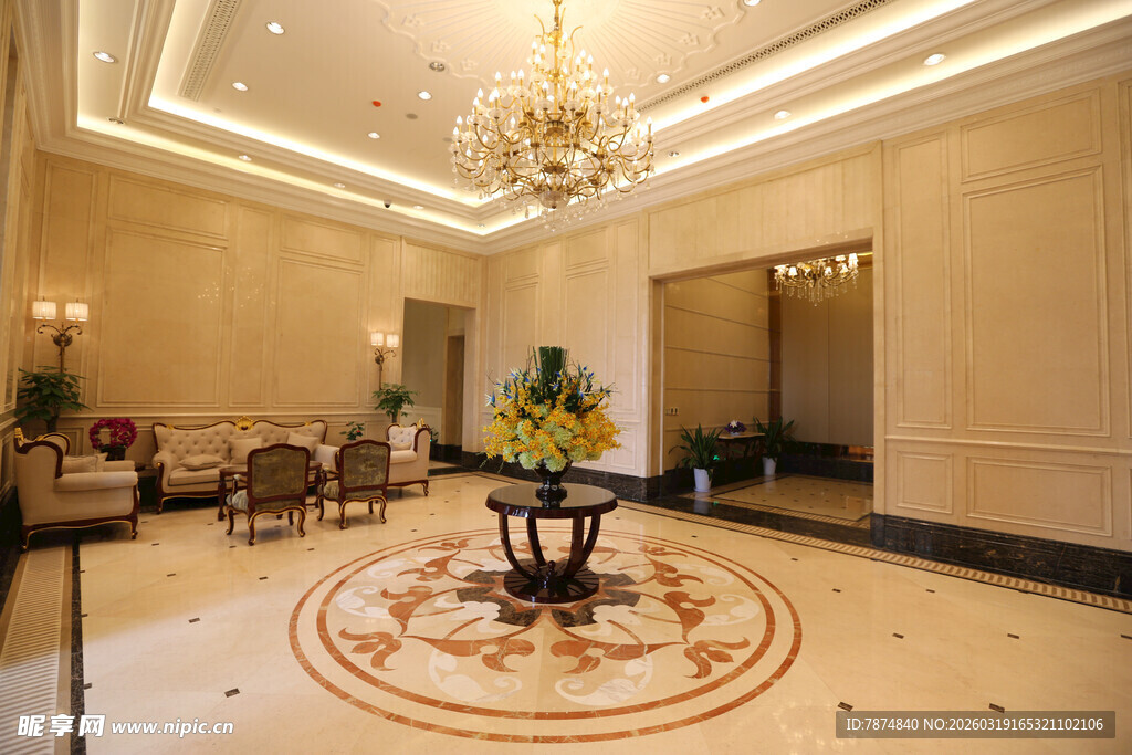 豪华大气的室内大厅空间