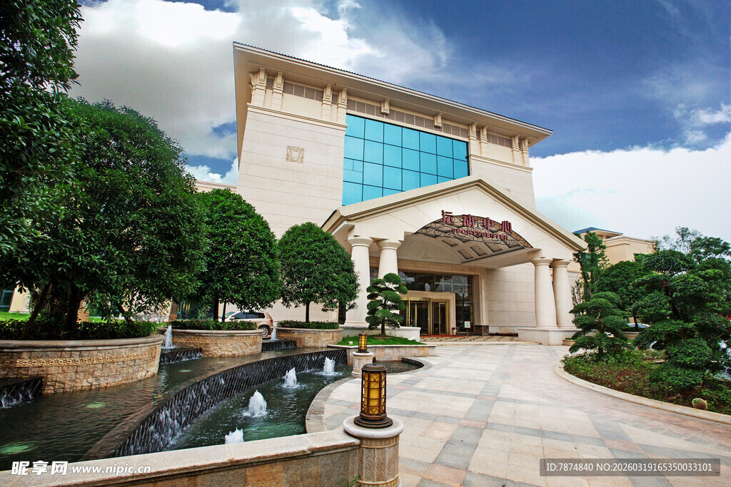 豪华酒店外观景观