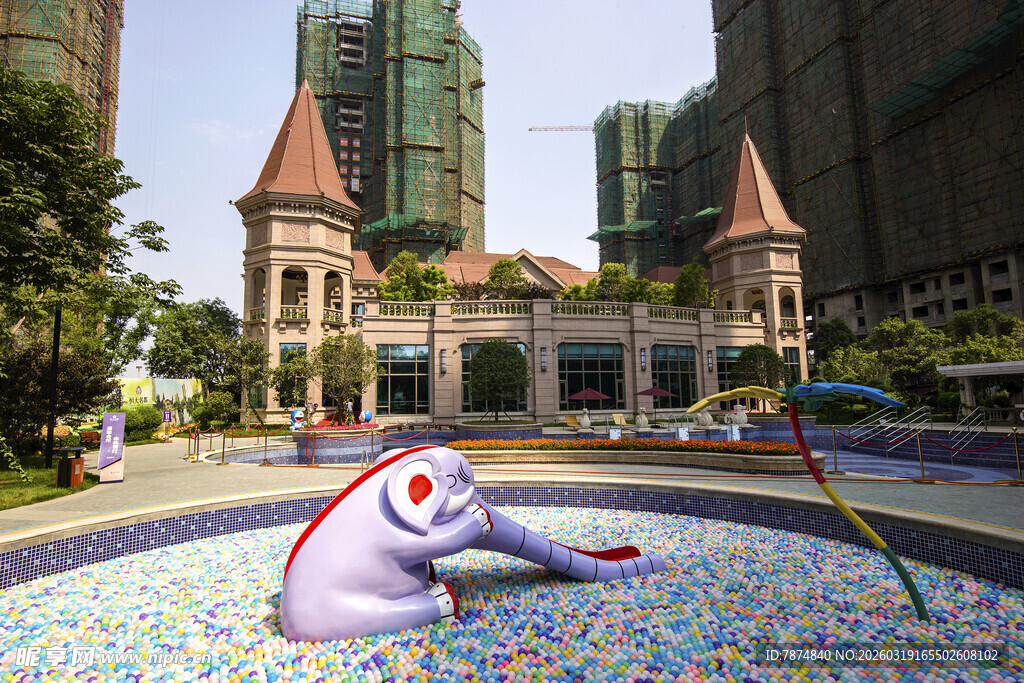 小区里面的儿童乐园