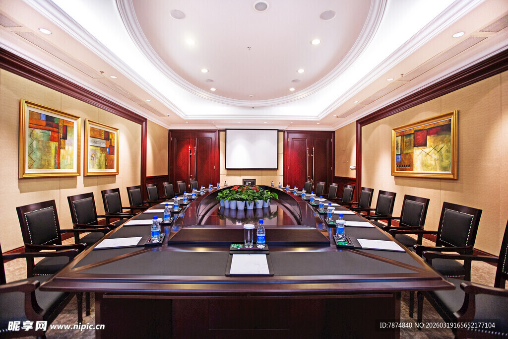 豪华会议室场景布置