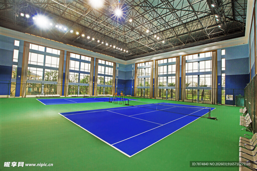室内网球场场景展示