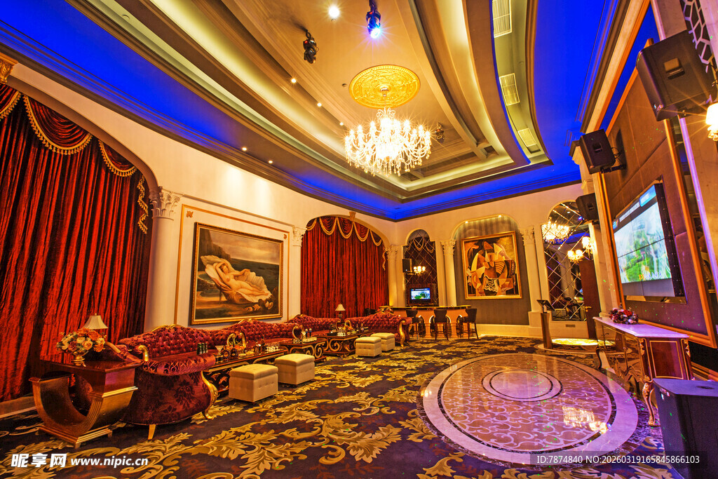 豪华典雅的室内娱乐空间