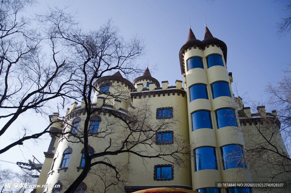 欧式古堡建筑外观