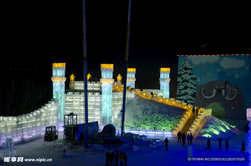 梦幻冰雪灯光景观