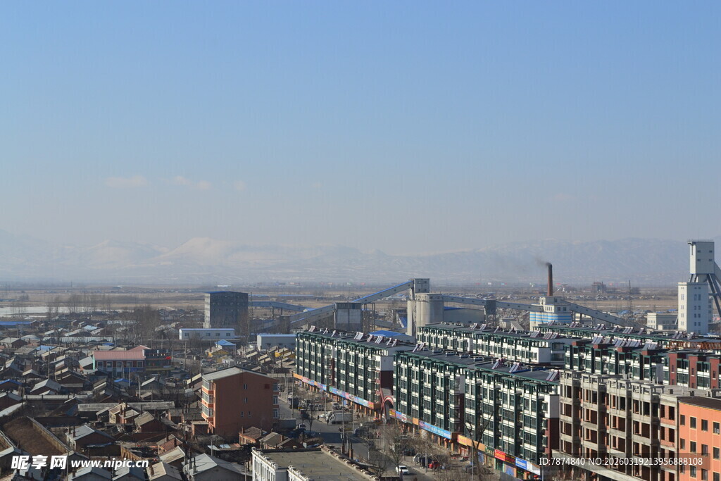 城市建筑全景俯瞰