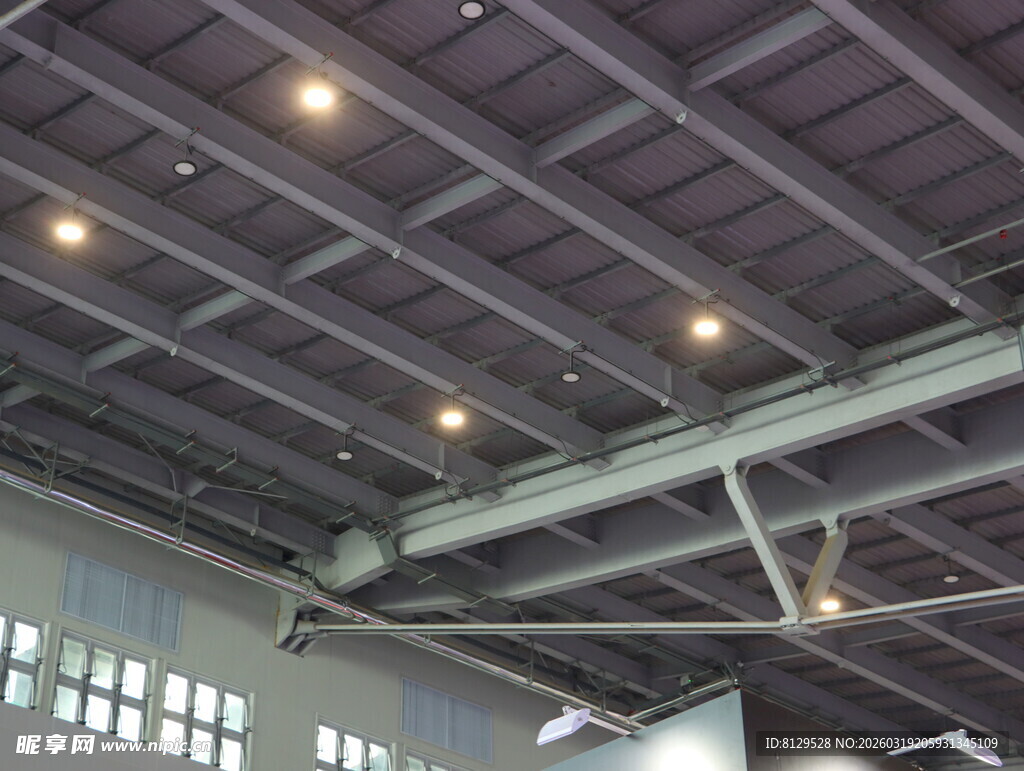 室内大型飞机展示场景