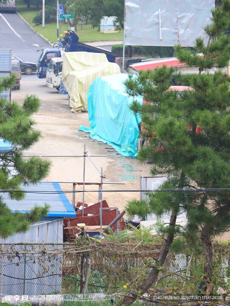 户外施工现场景象