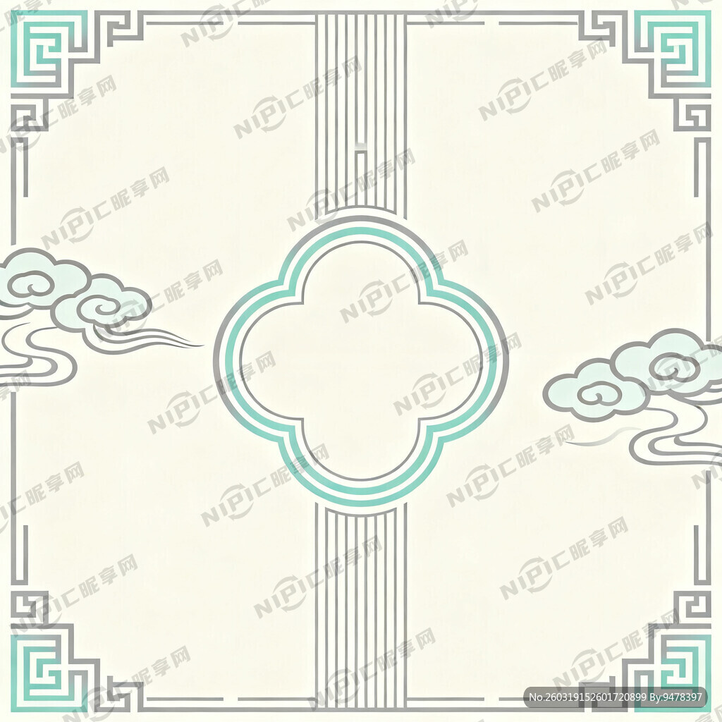 新中式风格 花色不复杂 简约