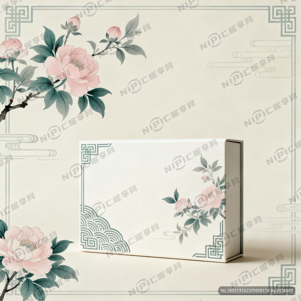 新中式风格 花色不复杂 