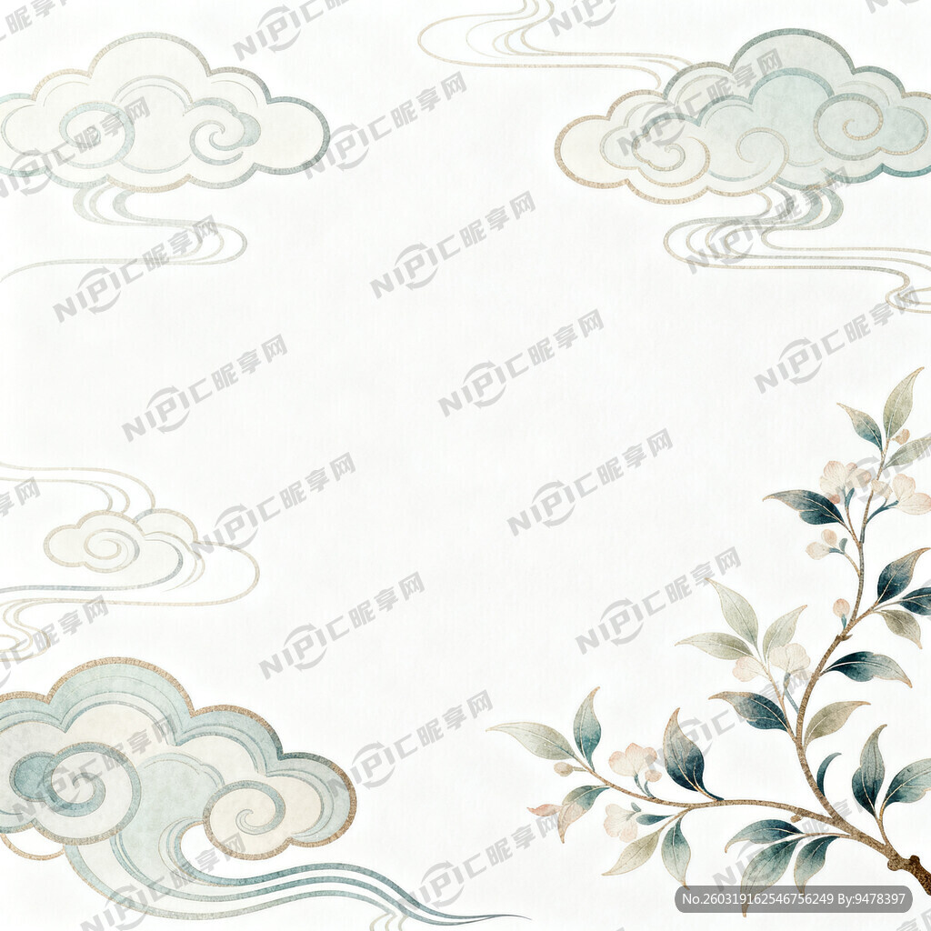 新中式风格   花色不复杂