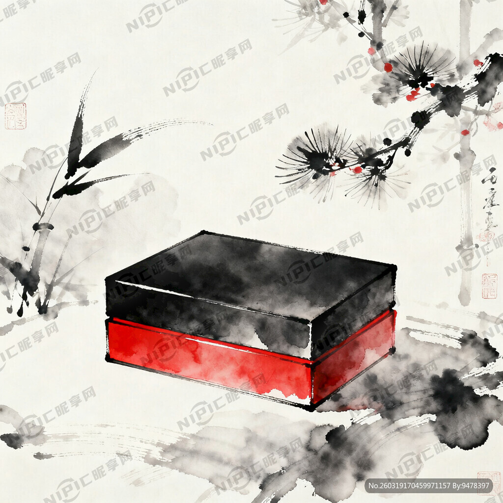 新中式风格   黑色 红色