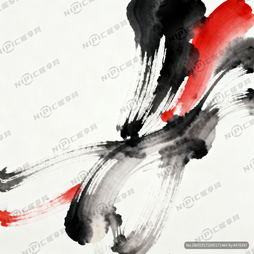 新中式风格 大片留白  黑色