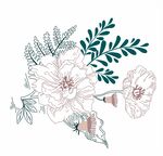 手绘花卉植物装饰图案