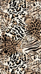 豹纹斑马纹混合图案