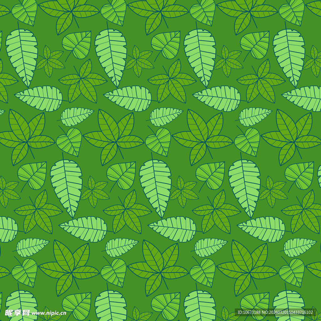  叶片图案背景
