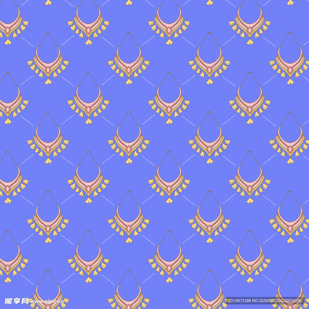 项链装饰图案背景