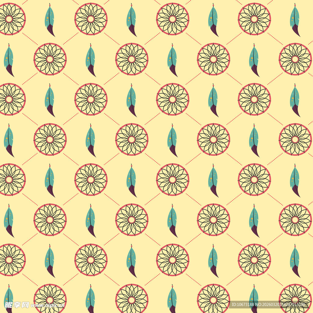 捕梦网图案背景