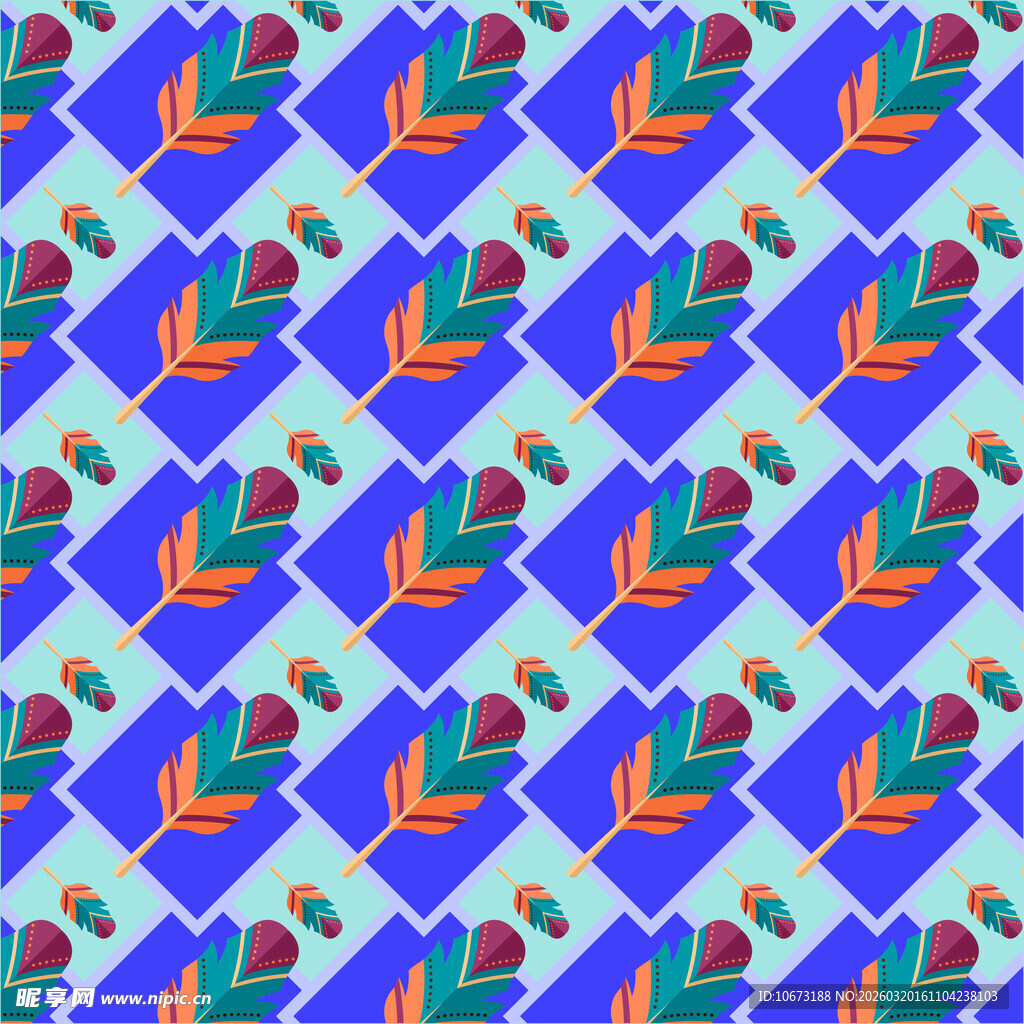 羽毛图案背景