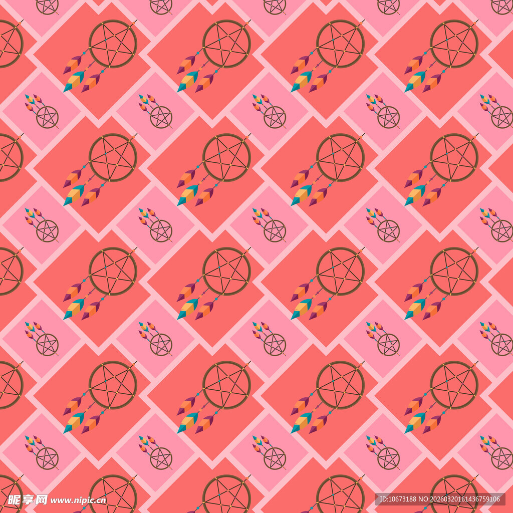 捕梦网图案背景