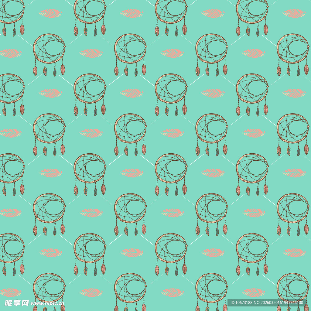 捕梦网图案背景