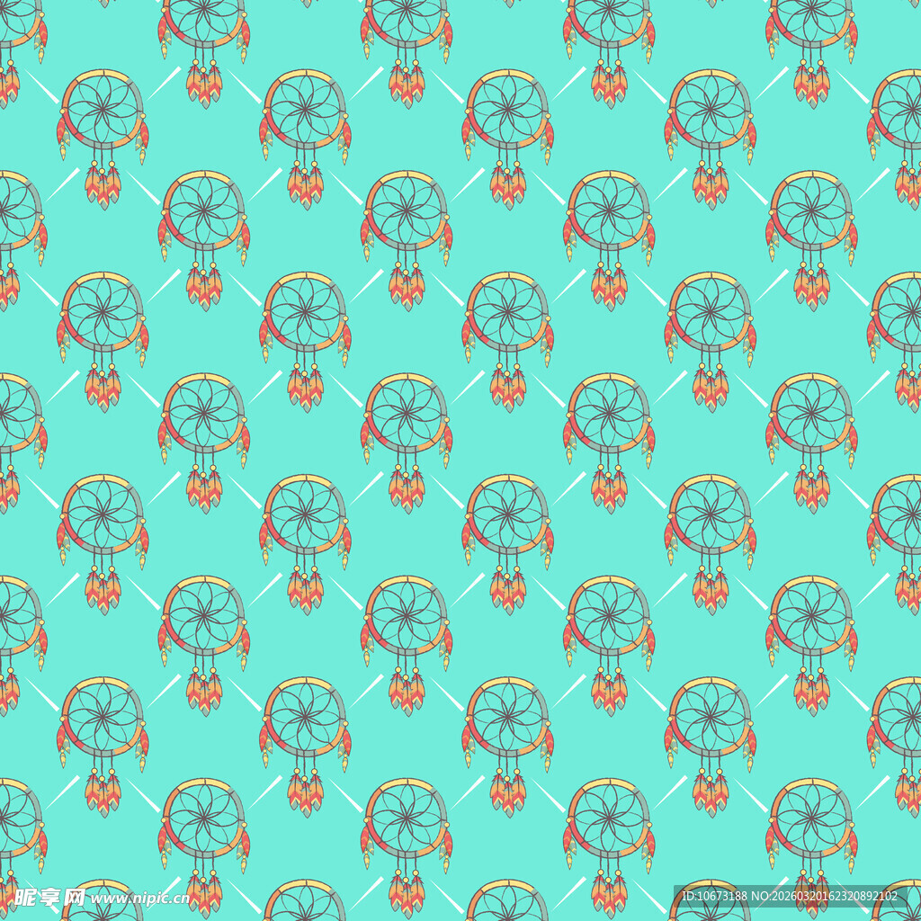 捕梦网图案背景