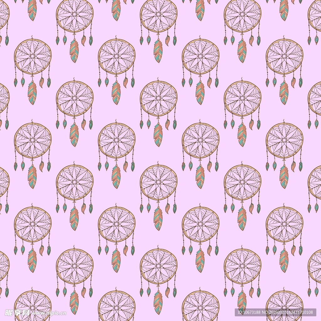 捕梦网图案背景