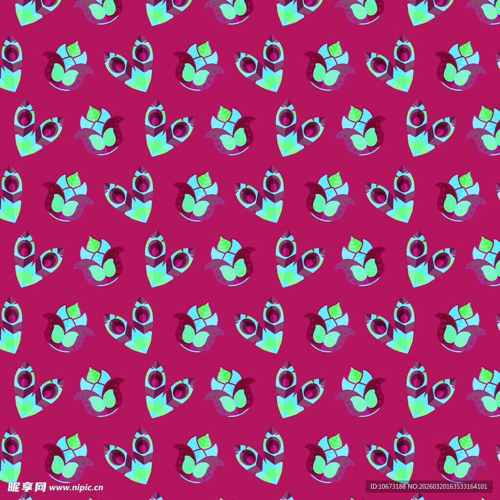 波西米亚元素图案背景