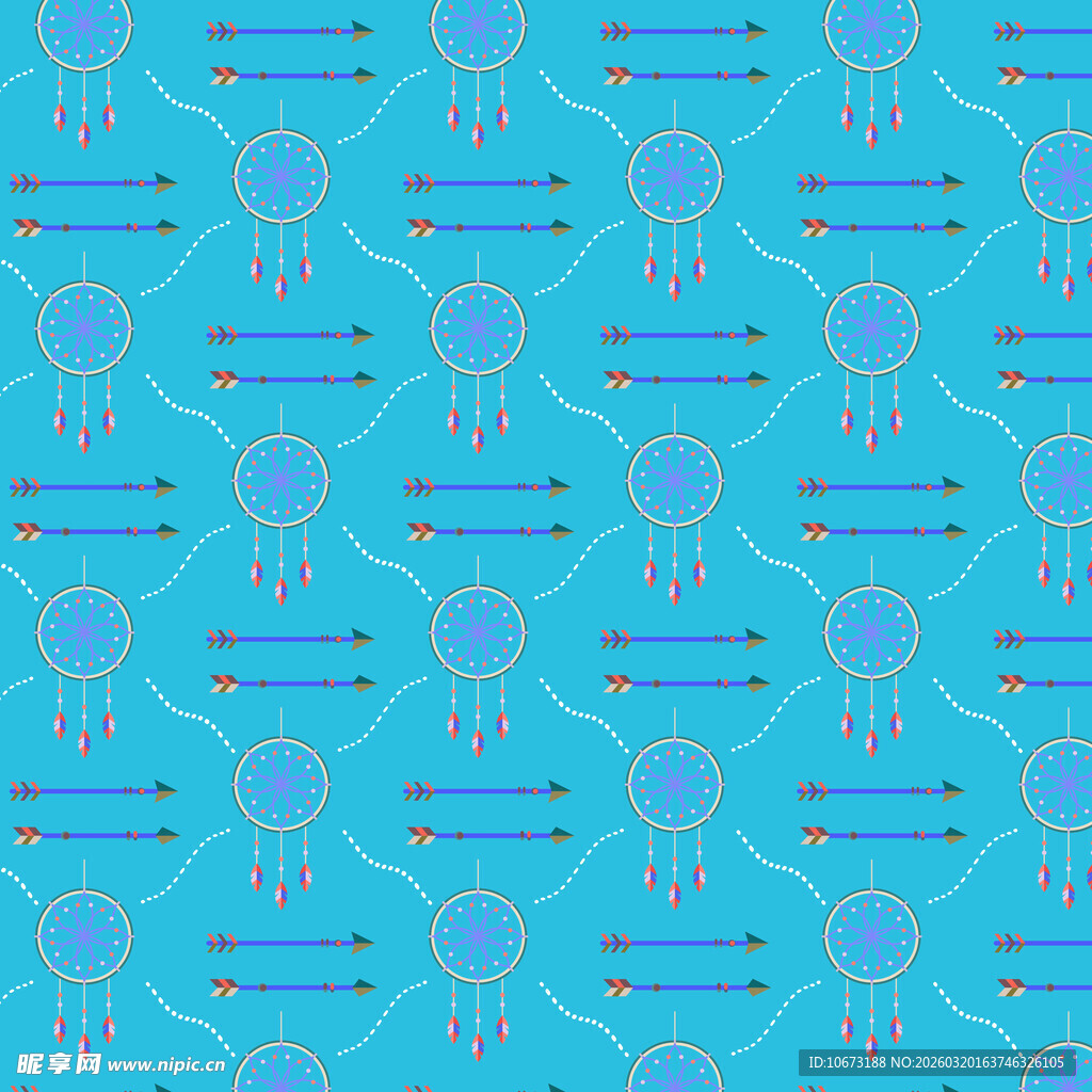 捕梦网图案背景