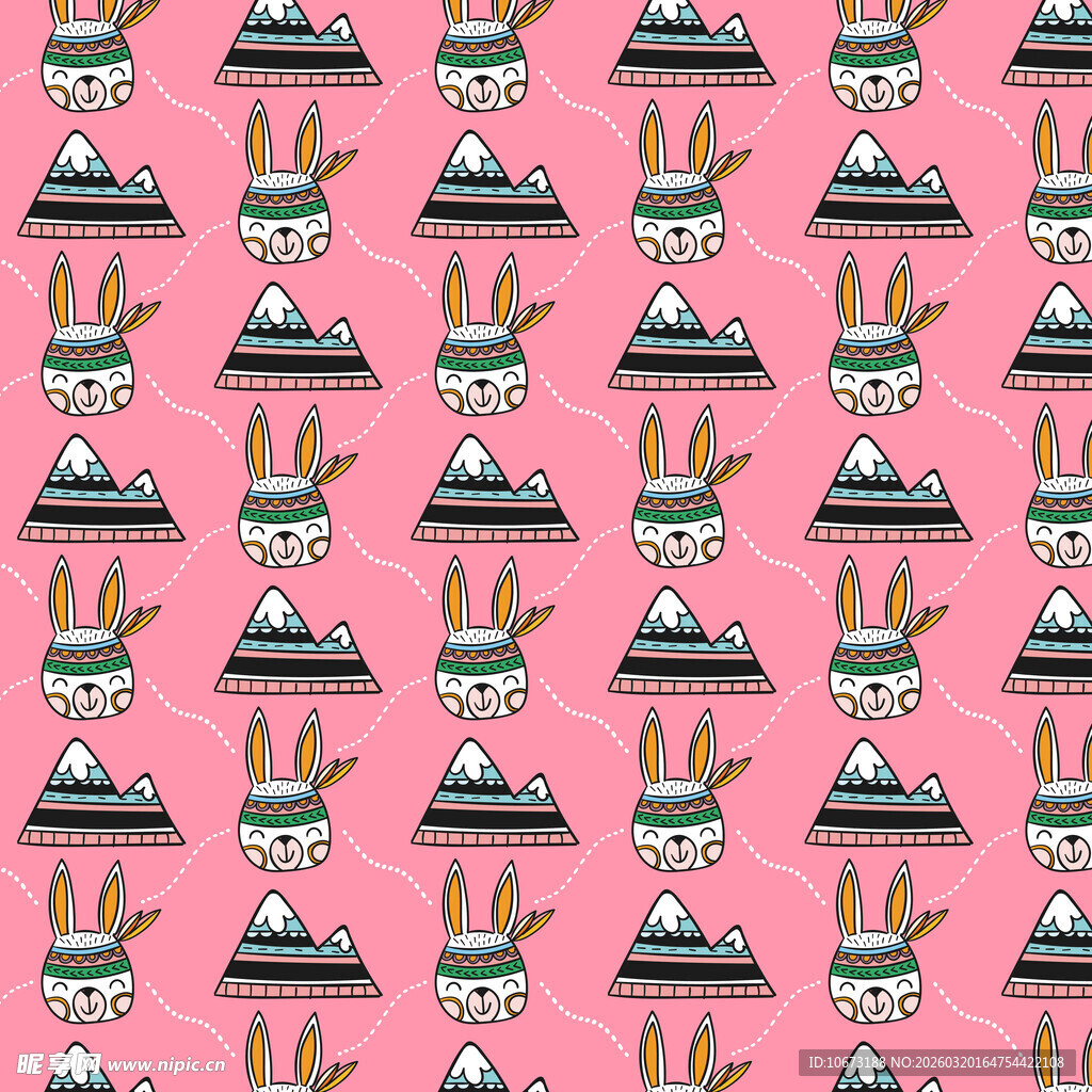 兔子图案背景