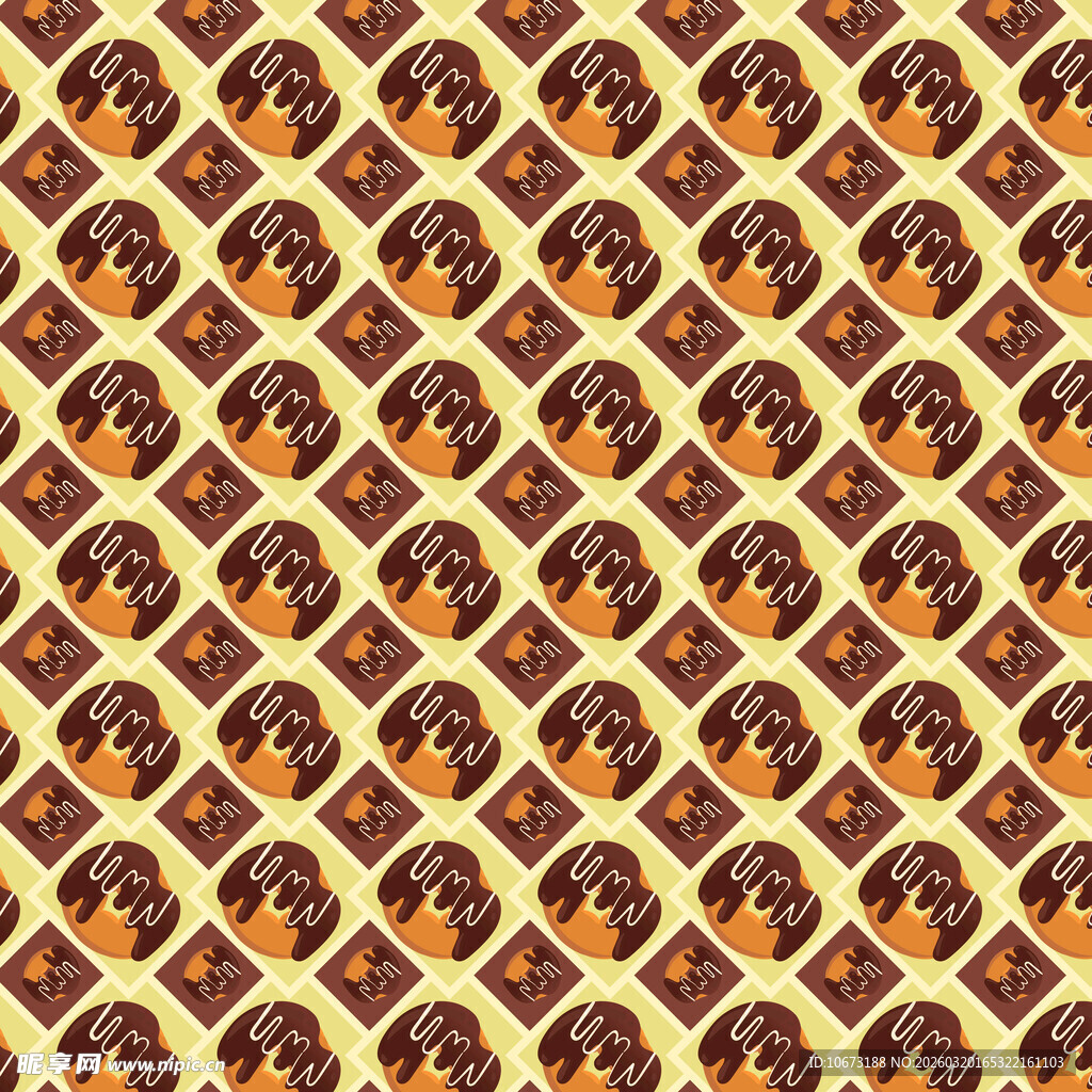 甜甜圈图案背景