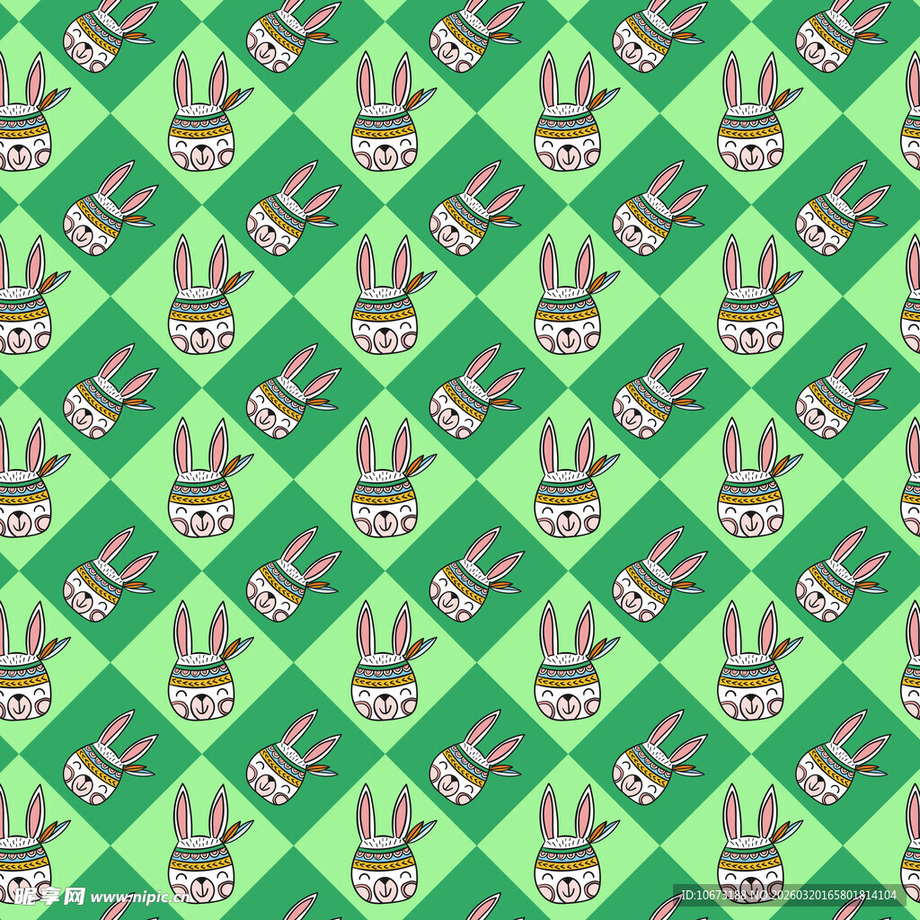 兔子图案背景