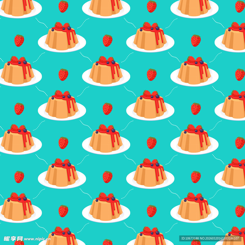 甜品图案背景