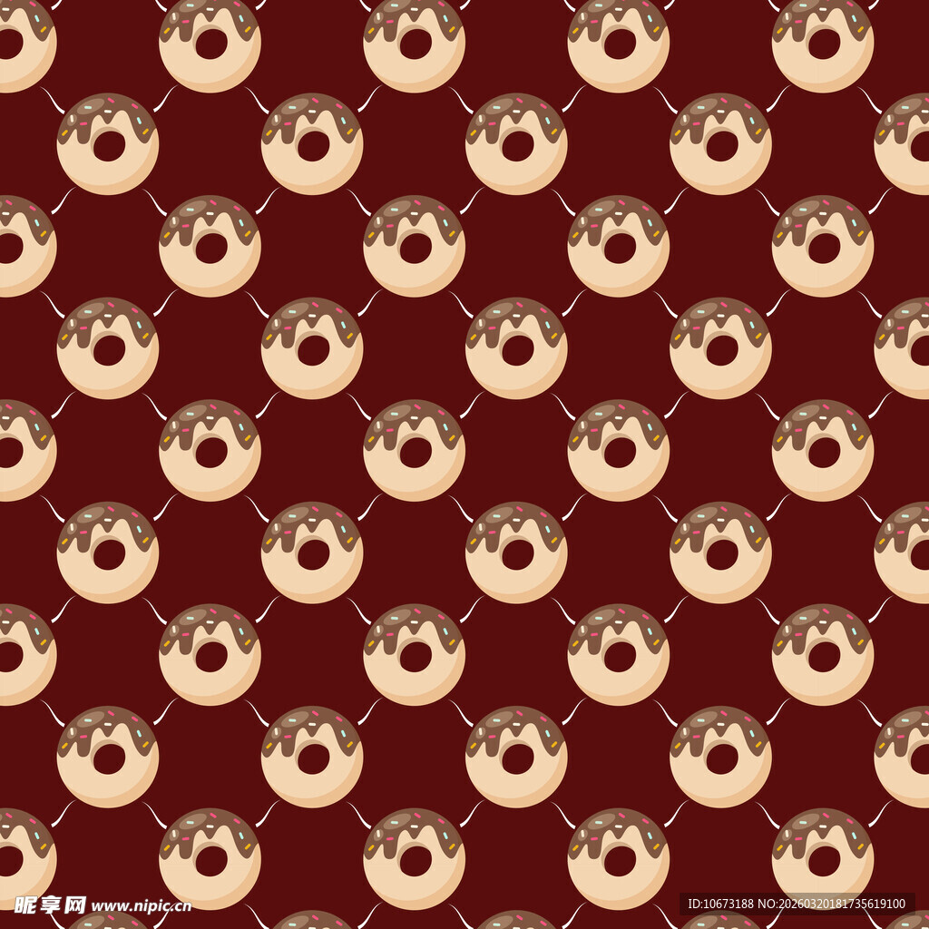 甜甜圈图案背景