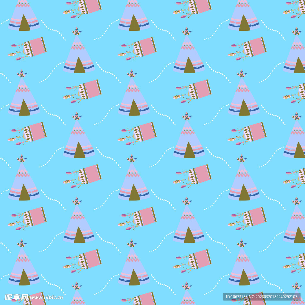 帐篷图案背景