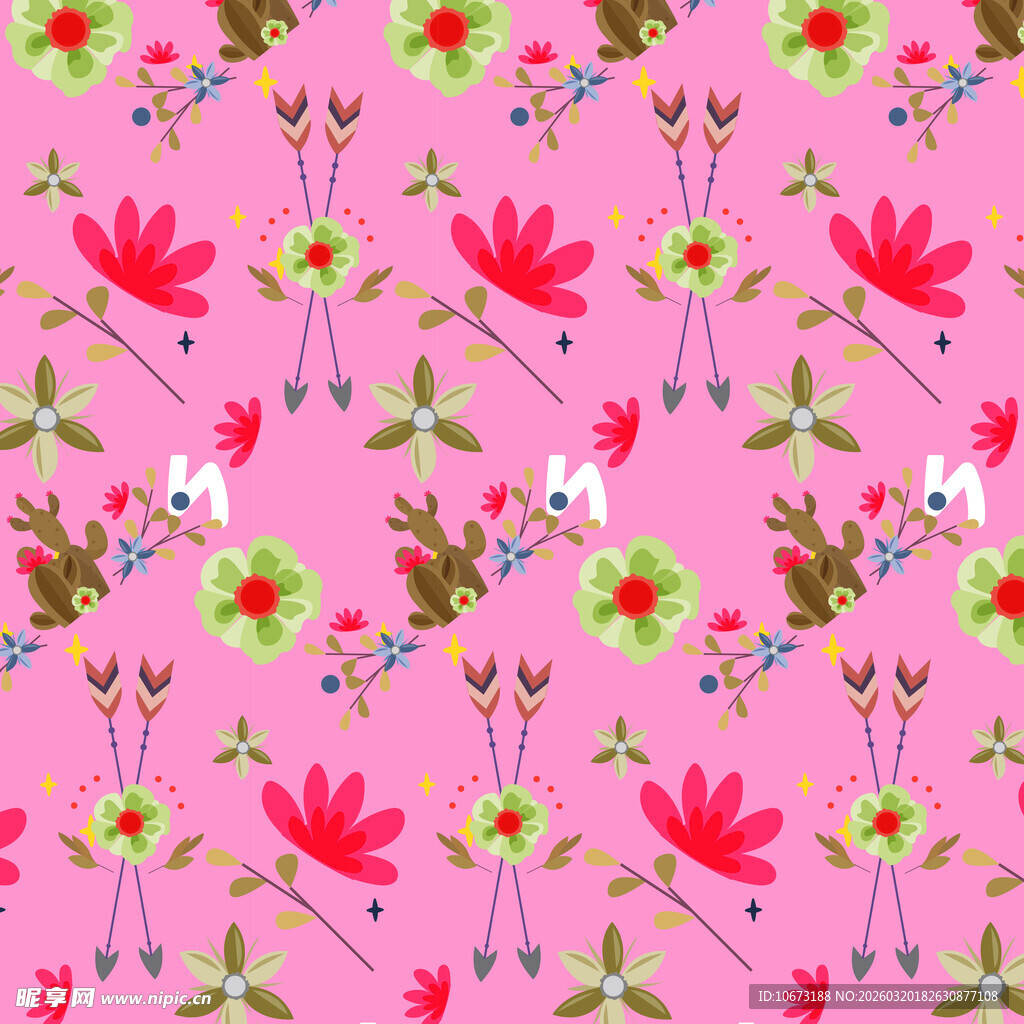 波西米亚元素图案背景