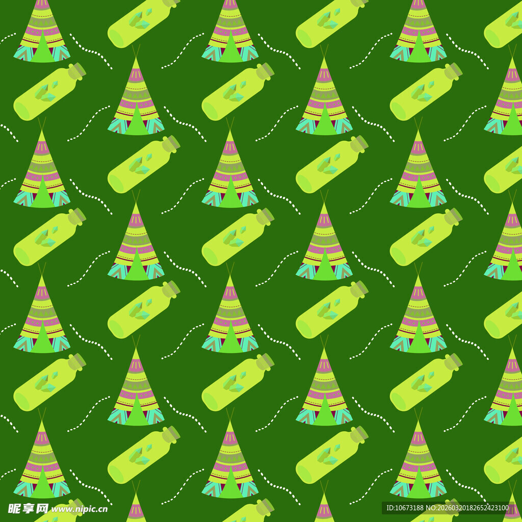 波西米亚元素图案背景