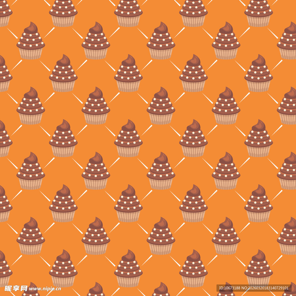 巧克力蛋糕图案背景